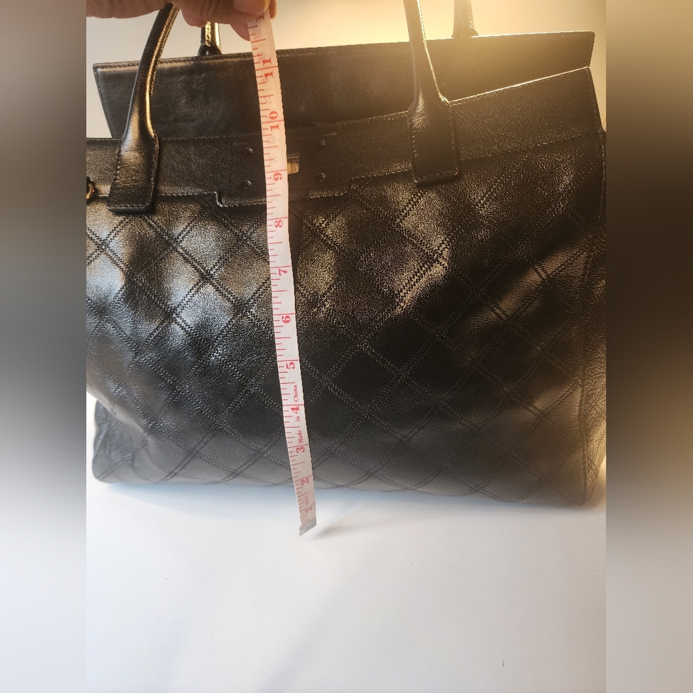 Marc Jacobs BUDDY Quilted Satchel Bag Black $1295+ Made in Italy - Picture 11 of 12